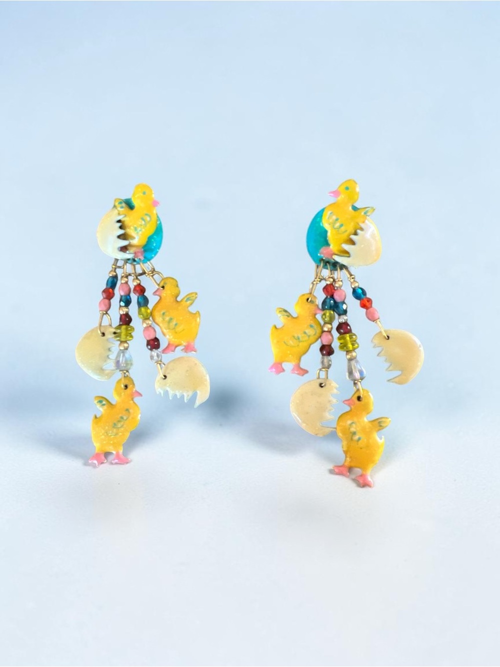 Lunch at the Rutz Yellow Chick Dangle Earrings
